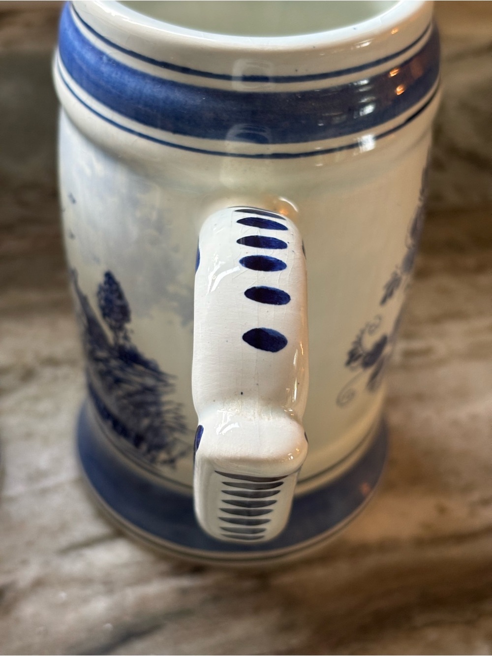 DELFT BLAUW Handpainted Made in Holland STEIN MUG set of 2 - Picture 9 of 9